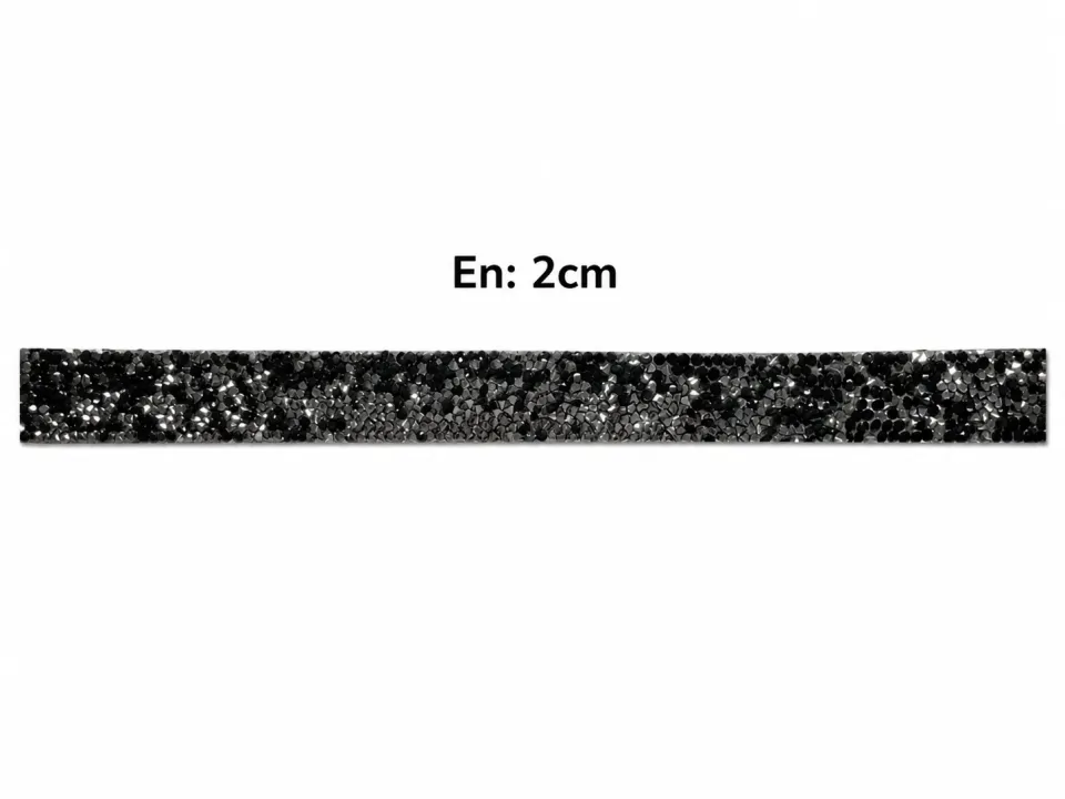 Taşlı Şerit Füme 2 cm – 1 Metre Dekoratif Taş Şerit