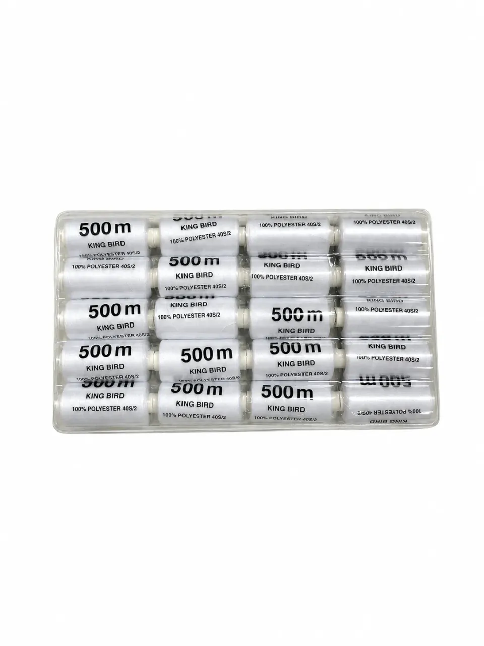 500 Metre 120 No Beyaz Dikiş İpliği Seti – 20 Adet Makine Dikiş İpliği