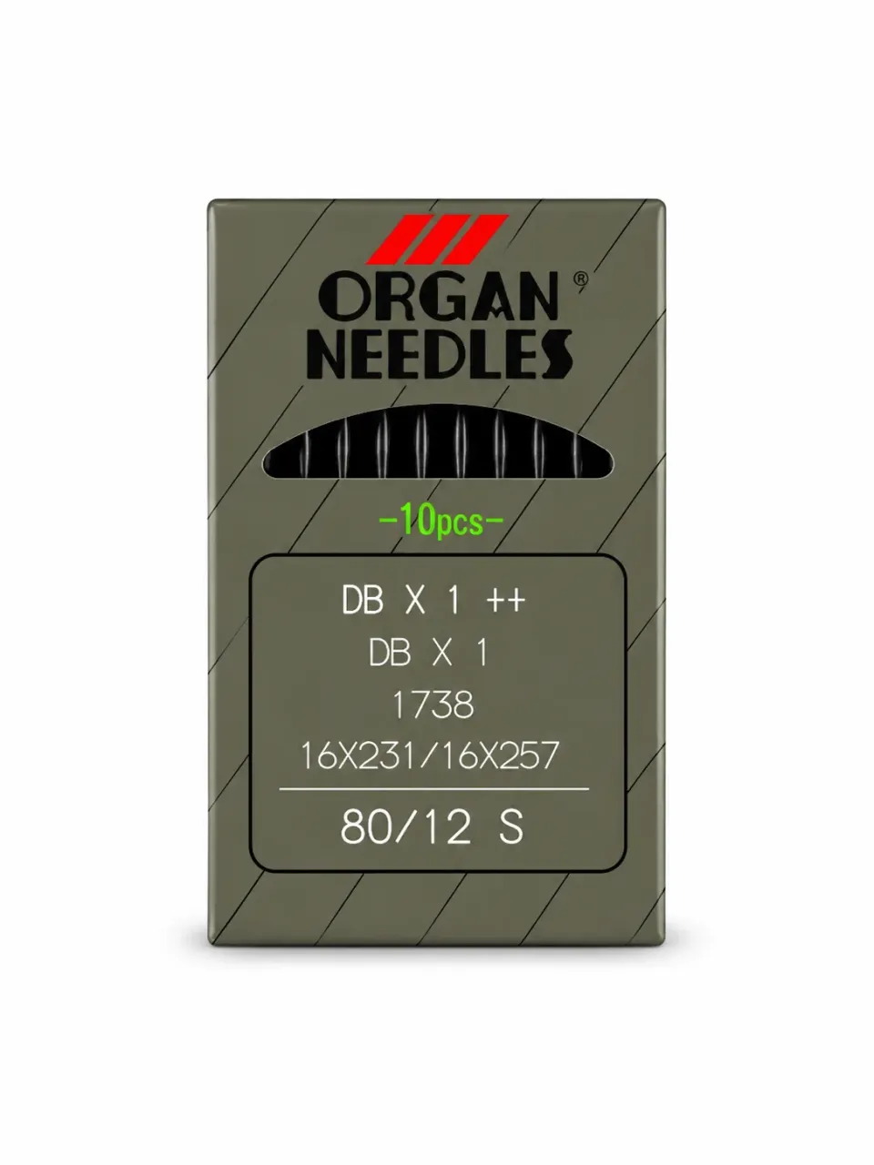 Organ Sanayi Tipi İnce Dip Düz Makine İğnesi No:12 – Profesyonel Dikiş Makinesi İğnesi