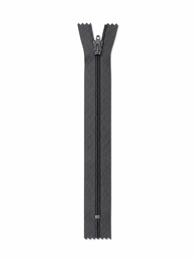 Ruba Pantolon Fermuarı Tip 7 – 18 cm Dayanıklı Pantolon Fermuarı - Orta Gri