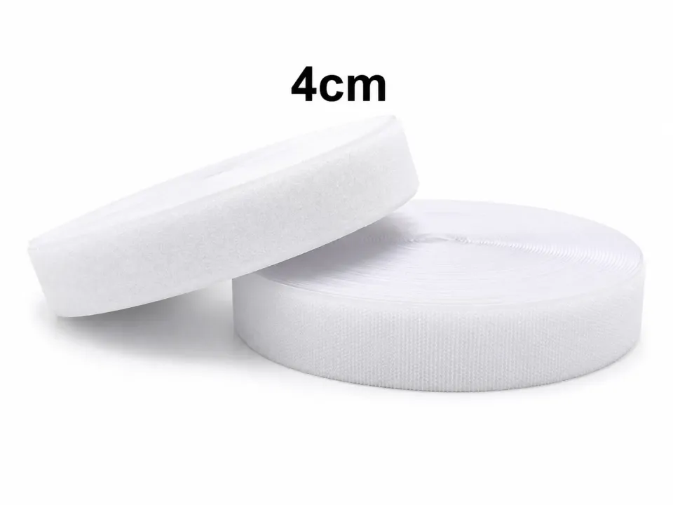 4 cm Cırt Bant 1 Metre – Dikişlik Güçlü Tutuşlu Cırt Cırt Bant - Beyaz