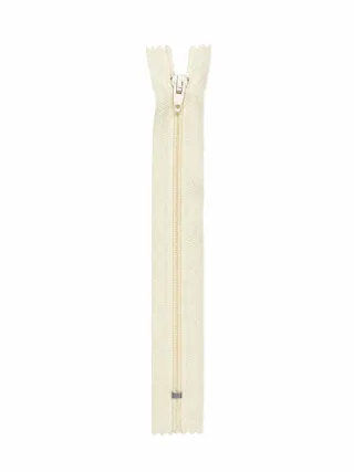 Ruba Pantolon Fermuarı Tip 7 – 18 cm Dayanıklı Pantolon Fermuarı - Krem görsel 1