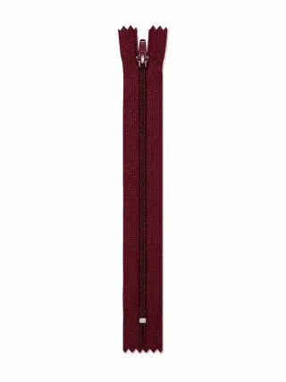 Etek Fermuarı Tip 5 – 18 cm Düz Dikiş Fermuarı - Bordo görsel 1