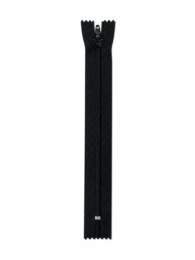 Ruba Pantolon Fermuarı Tip 7 – 18 cm Dayanıklı Pantolon Fermuarı - Siyah