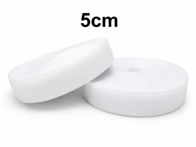 5 cm Cırt Bant 1 Metre – Dikişlik Güçlü Tutuşlu Cırt Cırt Bant - Beyaz