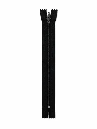 Etek Fermuarı Tip 5 – 18 cm Düz Dikiş Fermuarı - Siyah görsel 1