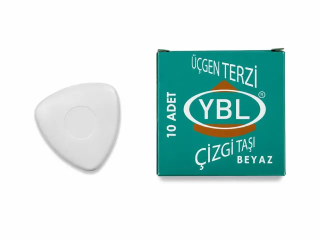Üçgen Terzi Çizgi Taşı Beyaz 10 Adet – Kumaş İşaretleme Taşı ve Terzi Tebeşiri