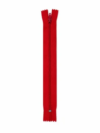 Etek Fermuarı Tip 5 – 18 cm Düz Dikiş Fermuarı - Kırmızı görsel 1