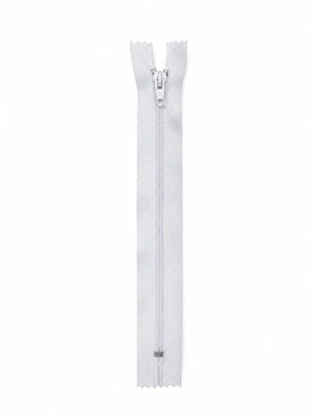 Ruba Pantolon Fermuarı Tip 7 – 18 cm Dayanıklı Pantolon Fermuarı - Beyaz
