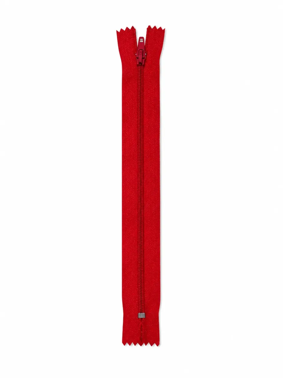 Etek Fermuarı Tip 5 – 18 cm Düz Dikiş Fermuarı - Kırmızı