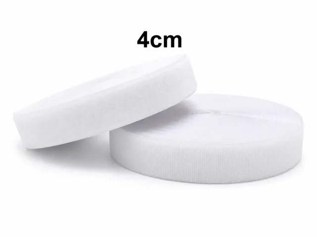 4 cm Cırt Bant 1 Metre – Dikişlik Güçlü Tutuşlu Cırt Cırt Bant - Beyaz