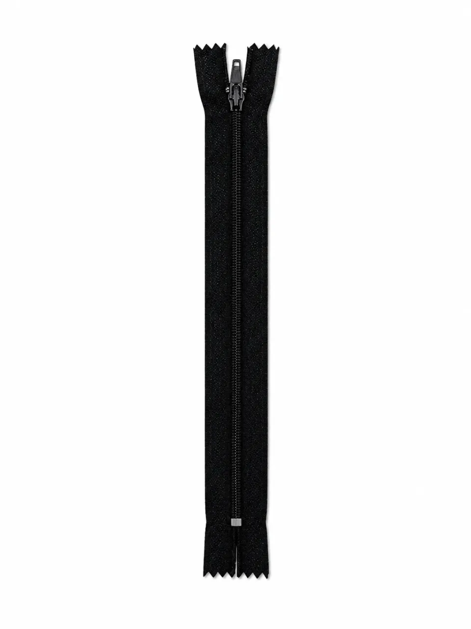 Etek Fermuarı Tip 5 – 18 cm Düz Dikiş Fermuarı - Siyah