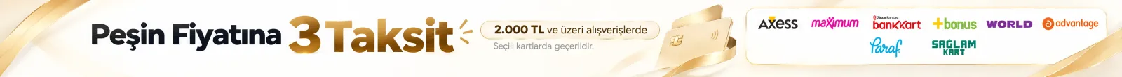 Peşin Fiyatına 3 Taksit Kampanyası