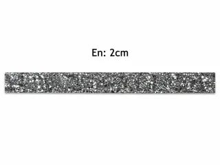 Taşlı Şerit Gümüş 2 cm – 1 Metre Dekoratif Taş Şerit görsel 1
