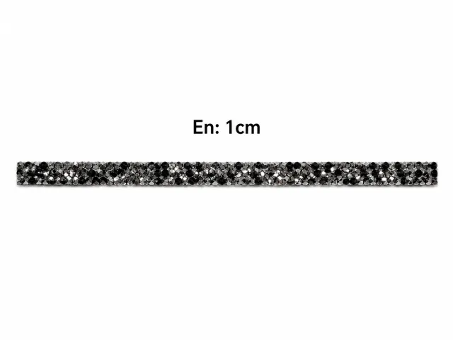 Taşlı Şerit Füme 1 cm – 1 Metre Dekoratif Taş Şerit