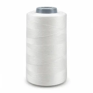 120 Numara Polyester Dikiş İpliği Beyaz görsel 1