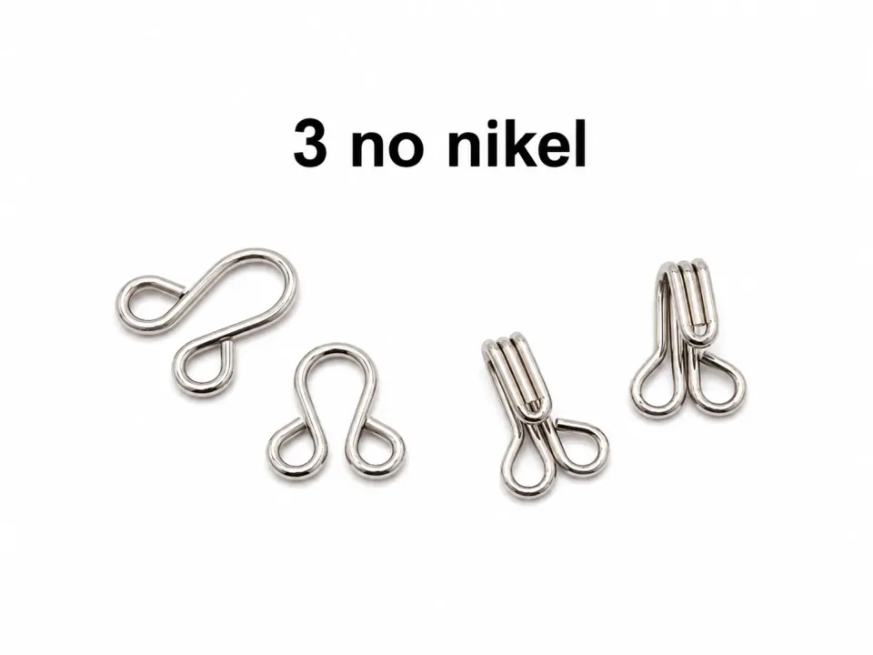 Agraf No:3 15 mm – 75 Adet Metal Kanca ve Göz Dikiş Agrafı - Nikel