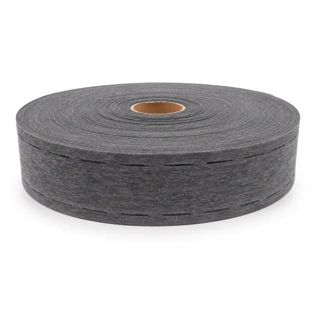 6 cm Kemer Telası Siyah – Ütü ile Yapışan Kemer Destek Telası - 200 Metre - 65 Gram