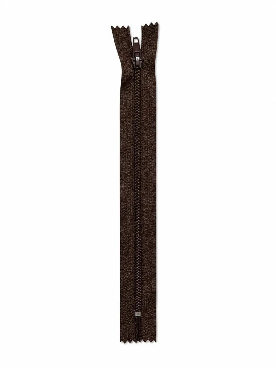 Etek Fermuarı Tip 5 – 18 cm Düz Dikiş Fermuarı - Kahverengi
