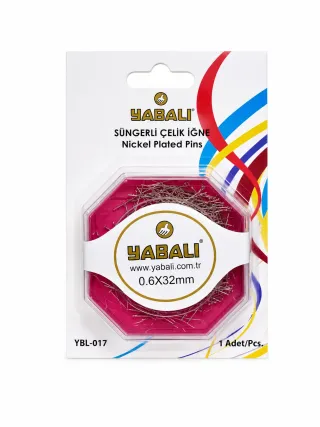Süngerli Çelik İğne – Sünger Başlıklı Dayanıklı Toplu İğne görsel 1