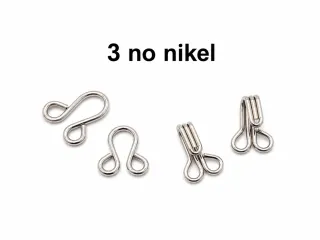 Agraf No:3 15 mm – 75 Adet Metal Kanca ve Göz Dikiş Agrafı - Nikel görsel 1