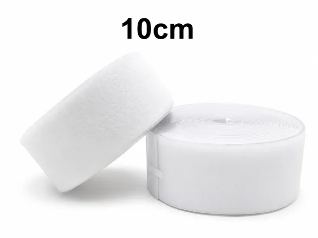 10 cm Cırt Bant 1 Metre – Dikişlik Ağır Hizmet Tipi Güçlü Cırt Cırt Bant - Beyaz