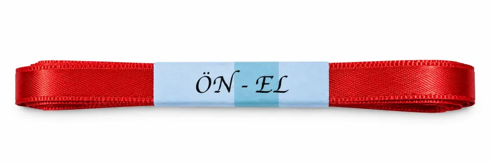 Kırmızı Saten Kurdele 10 mm x 10 Metre