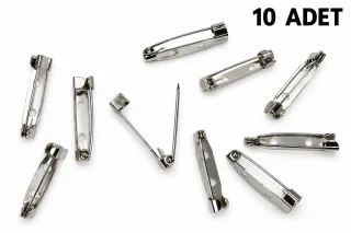 10'lu Broş İğnesi 3 cm – Broş ve Takı Yapım Aparatı görsel 1