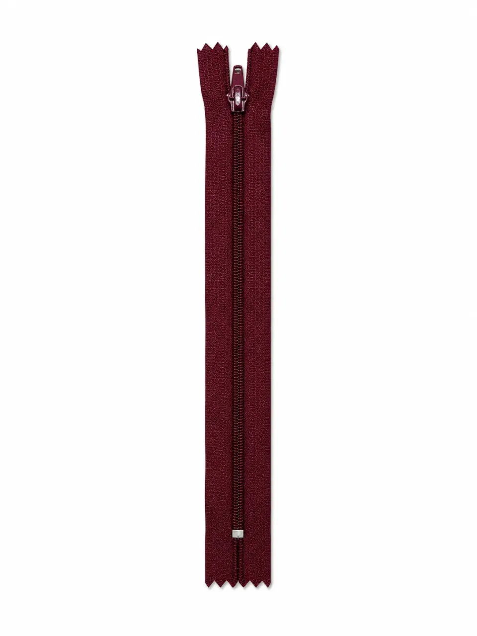 Etek Fermuarı Tip 5 – 18 cm Düz Dikiş Fermuarı - Bordo