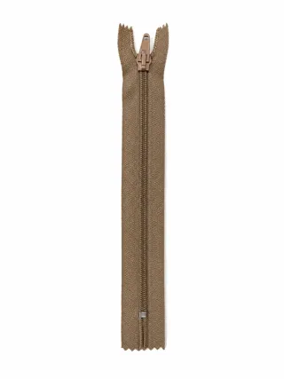 Ruba Pantolon Fermuarı Tip 7 – 18 cm Dayanıklı Pantolon Fermuarı - Sütlü Kahve görsel 1