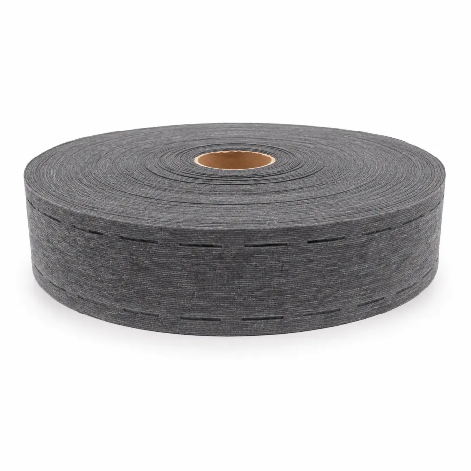 6 cm Kemer Telası Siyah – Ütü ile Yapışan Kemer Destek Telası - 200 Metre - 65 Gram