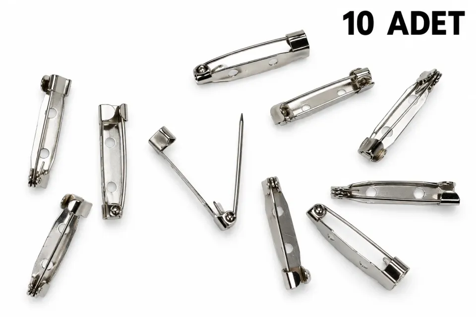 10'lu Broş İğnesi 3 cm – Broş ve Takı Yapım Aparatı